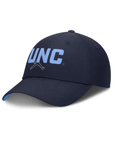 Jordan Men's Navy North Carolina Tar Heels Club Prep Performance Adjustable Hat In Blue