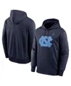 Jordan Men's Navy North Carolina Tar Heels Primetime Endzone Performance Pullover Hoodie In Navy