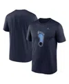 Jordan Men's Navy North Carolina Tar Heels Primetime Evergreen Alternate Logo T-shirt In Navy