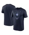 Jordan Men's Navy North Carolina Tar Heels Primetime Legend Icon Performance T-shirt In Navy