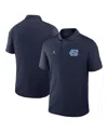 Jordan Men's Navy North Carolina Tar Heels Primetime Victory Primary Logo Performance Polo Shirt In Blue