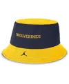 Jordan Men's Navy/maize Michigan Wolverines Apex Bucket Hat