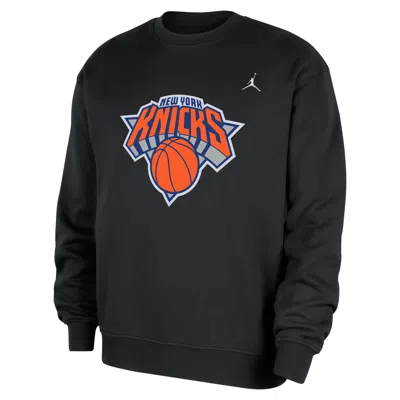 Jordan Men's New York Knicks Statement Essentials  Nba Fleece Crew-neck Sweatshirt In Multi