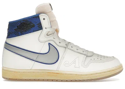 Pre-owned Jordan Men's Nike  Air Ship Pe Sp Awake Ny Sneakers In Sail/black/game Royal In Multi
