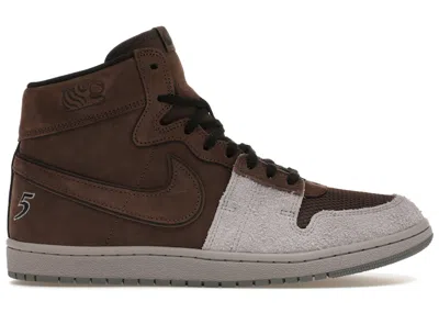 Pre-owned Jordan Men's Nike  Air Ship Pe Sp Soulgoods Prove Yourself Sneakers In Baroque Brown/black/cement Gre