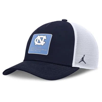 Jordan Men's North Carolina On-field Rise Engineered  Brand College Trucker Adjustable Hat In Blue