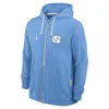 Jordan Men's North Carolina Sideline  Brand Dri-fit College Full-zip Hoodie In Blue