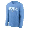 Jordan Men's North Carolina Sideline  Brand Dri-fit College Long-sleeve T-shirt In Blue