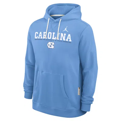 Jordan Men's North Carolina Sideline  Brand Dri-fit College Pullover Hoodie In Blue