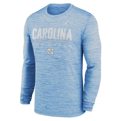 Jordan Men's North Carolina Sideline Velocity  Brand Dri-fit College T-shirt In Blue