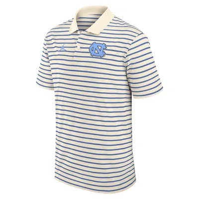 Jordan Men's North Carolina Striped  Brand Dri-fit College Polo In Multi