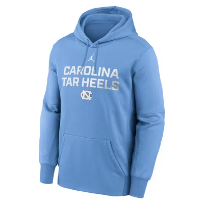 Jordan Men's North Carolina Team Stacked Menâs Nike Therma College Pullover Hoodie In Blue