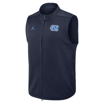Jordan Men's North Carolina Victory  Brand Therma-fit College Full-zip Vest In Blue