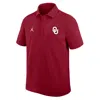 Jordan Men's Crimson Oklahoma Sooners Primetime Victory Primary Logo Performance Polo Shirt In Red