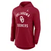 Jordan Men's Oklahoma Campus Arch  Brand Dri-fit College Long-sleeve Hooded T-shirt In Red