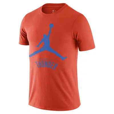 Jordan Men's Oklahoma City Thunder Essential  Nba T-shirt In Orange