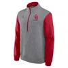 Jordan Men's Oklahoma Club  Brand College 1/2-zip Crew In Gray