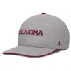 Jordan Men's Gray Oklahoma Sooners 2025 On-field Pro Performance Adjustable Hat In Gray