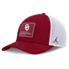 Jordan Men's Oklahoma On-field Rise Engineered  Brand College Trucker Adjustable Hat In Red