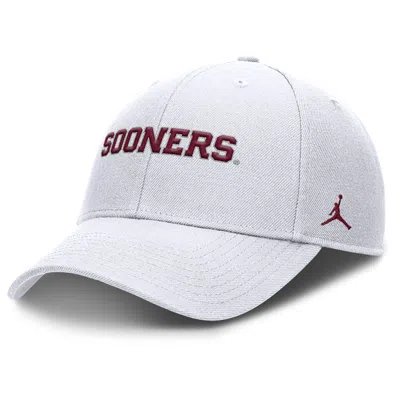 Jordan Men's Oklahoma On-field Rise Gameday  Brand Dri-fit College Trucker Adjustable Hat In Gray