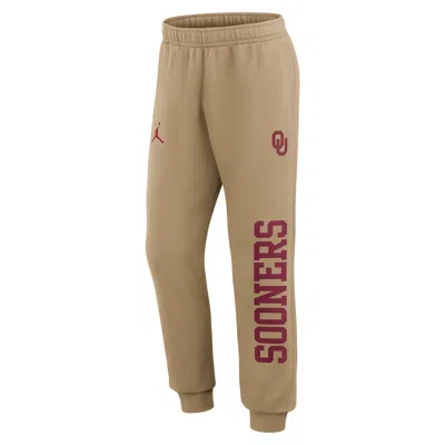 Jordan Men's Oklahoma Primetime Club  Brand College Jogger Pants In Brown