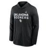 Jordan Men's Oklahoma Sideline  Brand Dri-fit College Long-sleeve Hooded Top In Black