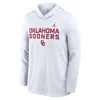 Jordan Men's Oklahoma Sideline  Brand Dri-fit College Long-sleeve Hooded Top In White