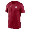 Jordan Men's Oklahoma Sideline Legend Small Logo  Brand Dri-fit College T-shirt In Red