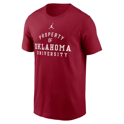 Jordan Men's Oklahoma Sideline Mantra  Brand Dri-fit College T-shirt In Red