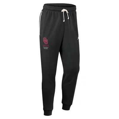 Jordan Men's Oklahoma Sideline Standard Issue  Brand Dri-fit College Taper Pants In Black