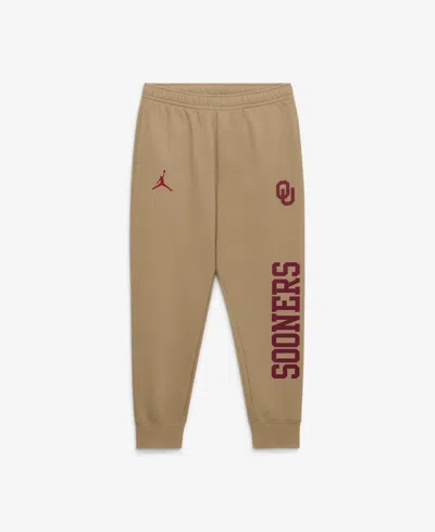 Jordan Men's Oklahoma Sooners Primetime Club Fleece Joggers In Brown