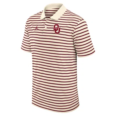 Jordan Men's Oklahoma Striped  Brand Dri-fit College Polo In Multi