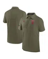 Jordan Men's Olive Oklahoma Sooners 2024 Military Appreciation Tour Performance Polo In Olive