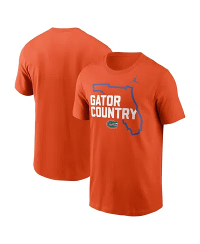 Jordan Men's Orange Florida Gators Campus Local T-shirt
