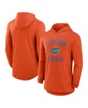 Jordan Men's Orange Florida Gators Classic Arch Tri-blend Long Sleeve Hoodie T-shirt In Orange