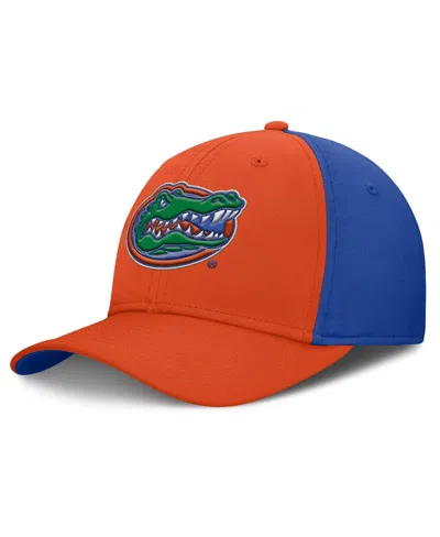 Jordan Men's Orange/royal Florida Gators 2025 Sideline Rise Local Performance Flex Hat In Multi