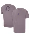 Jordan Men's Purple Phoenix Suns Statement Edition Jumpman Flight Heavyweight T-shirt In Purple