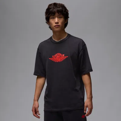 Jordan Rare Air Short Sleeve Crewneck T-shirt In Black