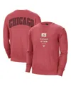 Jordan Men's Red Chicago Bulls Courtside Statement Edition Heavyweight Pullover Sweatshirt In Red