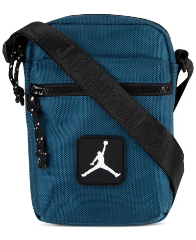 Jordan Men's Rise Crossbody Logo Bag In Industrial Blue