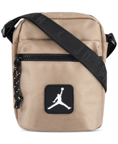Jordan Men's Rise Crossbody Logo Bag In Legend Md Brown