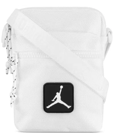 Jordan Men's Rise Crossbody Logo Bag In White