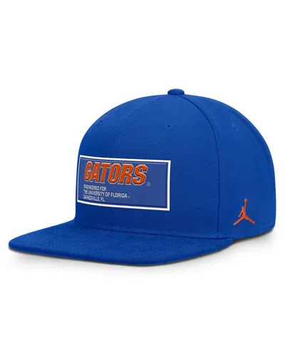 Jordan Men's Royal Florida Gators 2025 On-field Patch Pro Dri-fit Snapback Hat In Blue