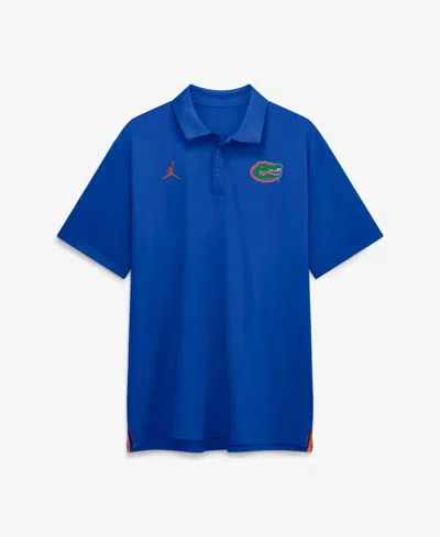 Jordan Men's Royal Florida Gators 2026 Sideline Tour Dri-fit Polo Shirt In Blue