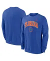 Jordan Men's Royal Florida Gators Arched Seal Pullover Sweatshirt In Blue