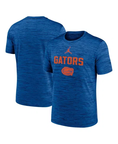 Jordan Men's Royal Florida Gators Campus Slant Velocity Performance T-shirt In Blue