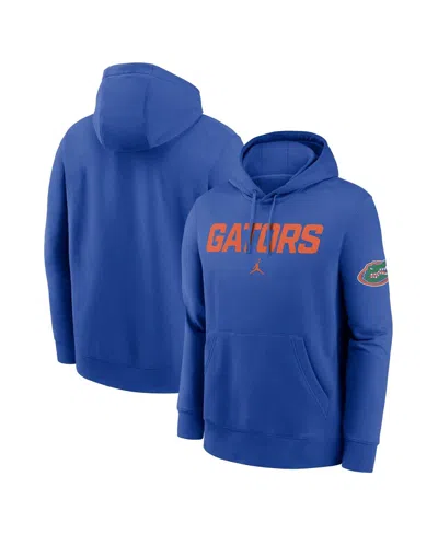 Jordan Men's Royal Florida Gators Nickname Club Fleece Pullover Hoodie In Blue