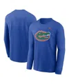 Jordan Men's Royal Florida Gators Primetime Evergreen Fleece Pullover Sweatshirt In Royal