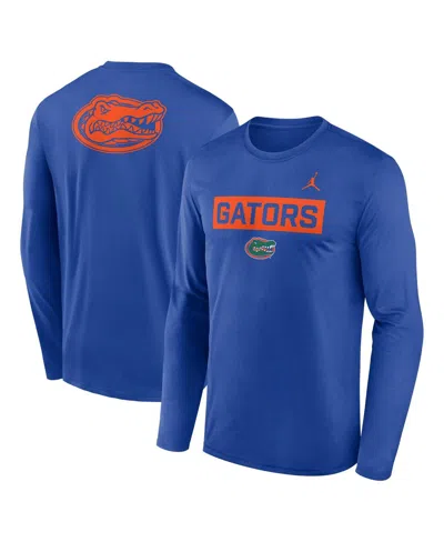 Jordan Men's Royal Florida Gators Primetime Campus 2-hit Legend Long Sleeve T-shirt In Multi