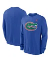 Jordan Men's Royal Florida Gators Primetime Evergreen Fleece Pullover Sweatshirt In Royal